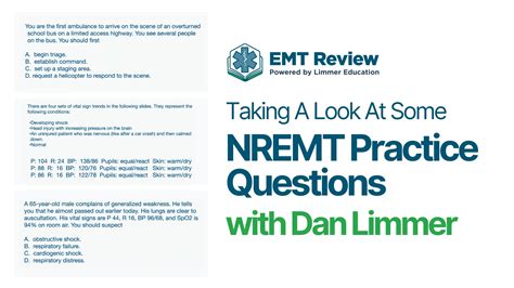 Taking A Look At NREMT Practice Questions - EMT Review