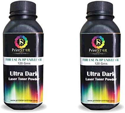 Print Star Black Toner Powder Universal Compatibility for HP Cartridge ...