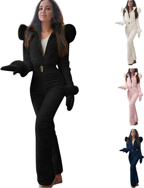 Amazon.com: BUNEX Winter Ski suits for Women Set Plus size One Pieces ...