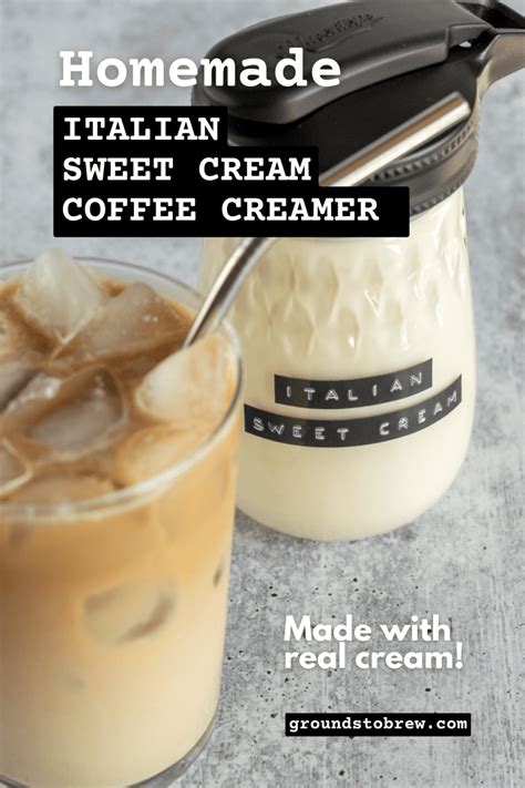 Homemade Italian Sweet Cream Coffee Creamer » Grounds to Brew