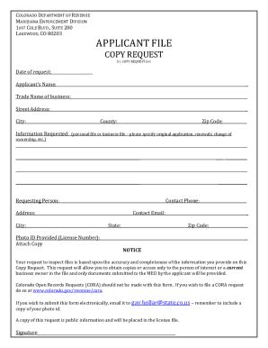 CO Applicant File Copy Request 2018-2026 - Fill and Sign Printable ...