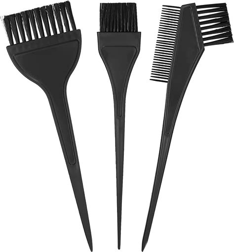GuangTouL Hair Dye Brushes, 3 pcs hair colouring tools set,Double-sided ...