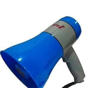 Blubuzz Megaphone Heavy Duty Blue Color with Siren Announcer Handheld ...