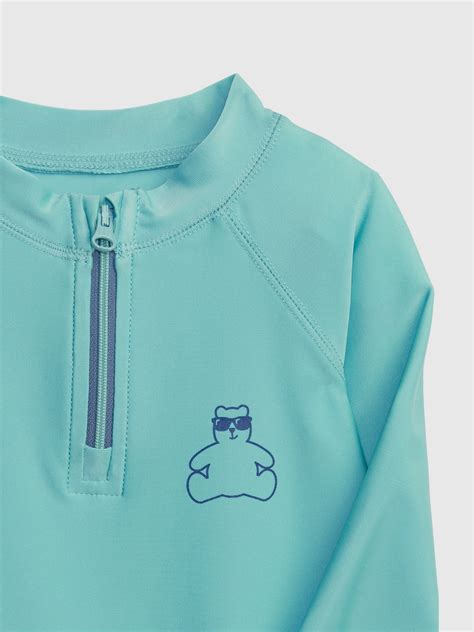 Baby Recycled Swim Rash Guard One-Piece | Gap