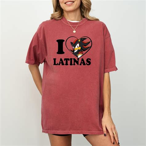 Sonic the Hedgehog Shirt, I Love Latinas Shirt, Shadow Loves Latinas ...