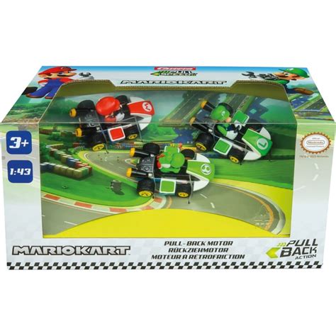 3 Pack Carrera Pull Speed MarioKart 1:43 Scale Vehicles - Kmart