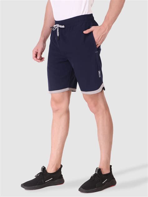 Men's Securely Pocketed Active Shorts - Navy Blue – FITINC