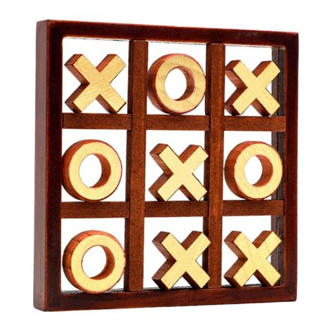 Magideal Classic Wooden Tic Tac Toe XO Chess Board Game for India | Ubuy