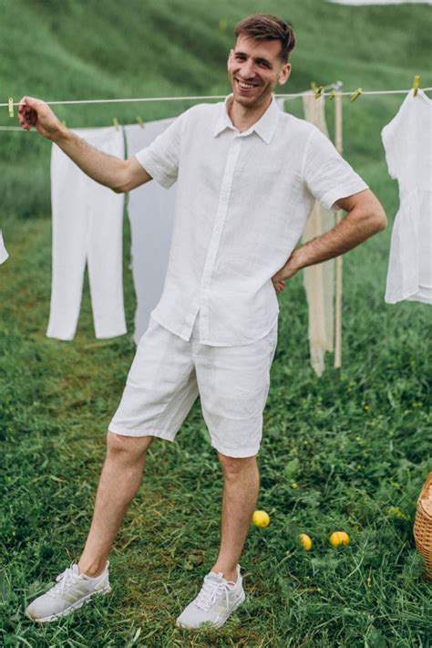 Linen Men Shorts, Mens linen shorts, Linen summer shorts with pockets ...