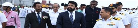 Mohanlal Shines Onboard ' Mighty Mean Machine' IAC INS Vikrant | Indian ...