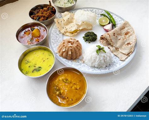 Traditional Maharashtrian Cuisine and Food Meal Thali of Maharashtra ...