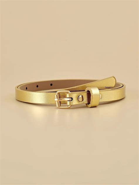 Dainty Gold Leather Belt Gold Skinny Belt Skinny Dress Belt - Etsy