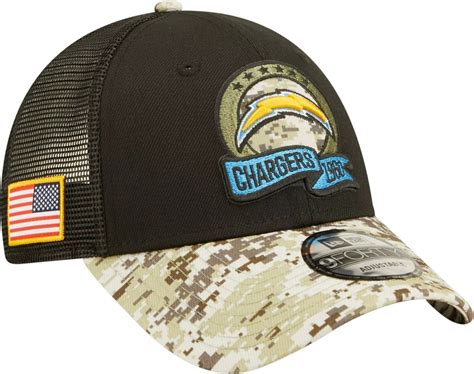 Los Angeles Chargers Hat New Era 9Forty Snapback Cap Black Digital Camo ...
