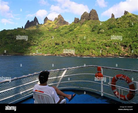 Aakapa bay Nuku Hiva Marquesas Islands French Polynesia Stock Photo - Alamy