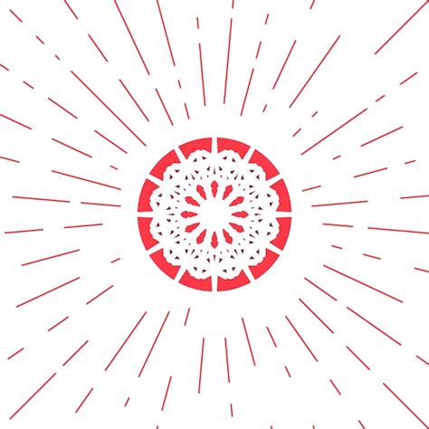 A blue circular emblem on which sits a white sun composed of a circle surrounded by 12 rays