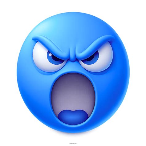 Mouth Open in Rage Emoji ClipArt, PNG, Vector 3D Images » PNGemoji