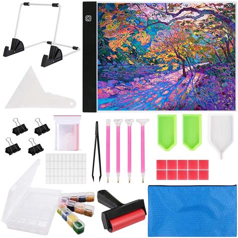 Kusmil B4 Diamond Painting Led Light Pad Kit Diamond Art | Desertcart INDIA