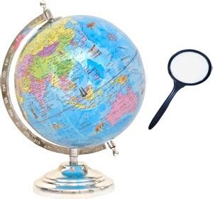 Hivex Publication HVP Educational World Globe with Magnifying Glass ...