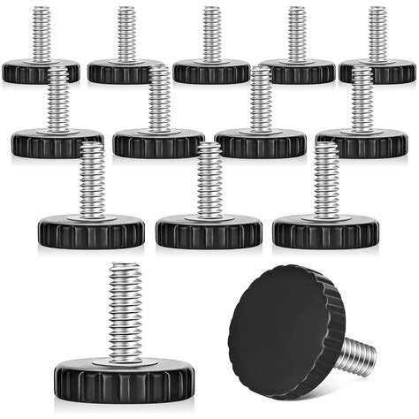 24 Pcs Furniture Levelers 1/4 Inch Thread Chair Table Leveling Feet ...