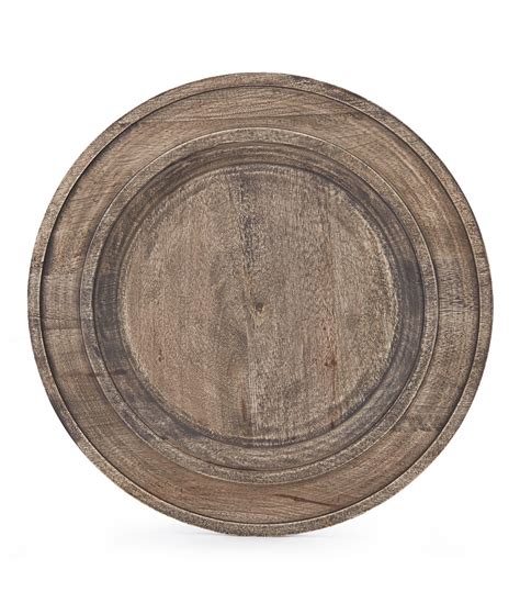 Southern Living Rustic Mango Wood Charger Plate | Wood chargers, Wood ...