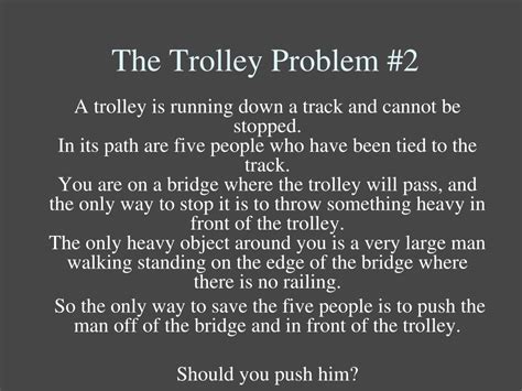 Image result for Trolley Problem Project Presentation