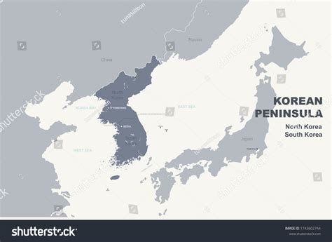 Korean Peninsula World Map