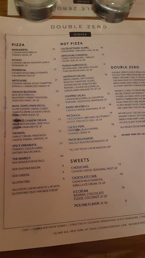 Double Zero - New York City New York Restaurant - HappyCow