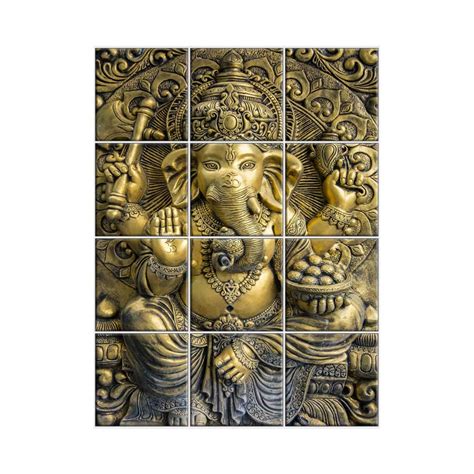 NISH! Ganesha Wall Tiles | Highlighter Tiles | Poster Tiles for Pooja ...