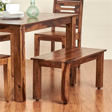 Buy Adana Sheesham Wood Small Dining Bench - Brown from Home Centre at ...