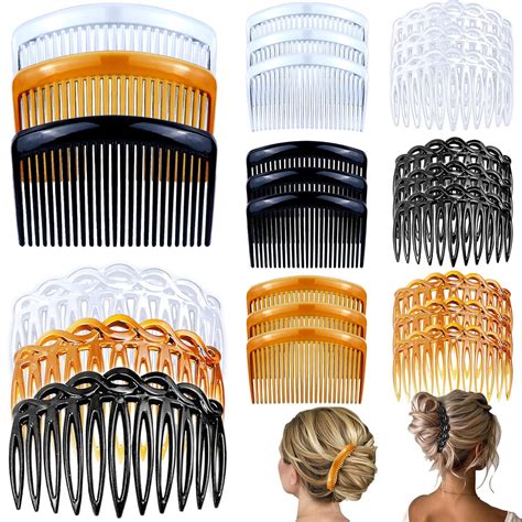 Amazon.com : 24 Pieces Hair Side Combs French Twist Hair Comb Set ...