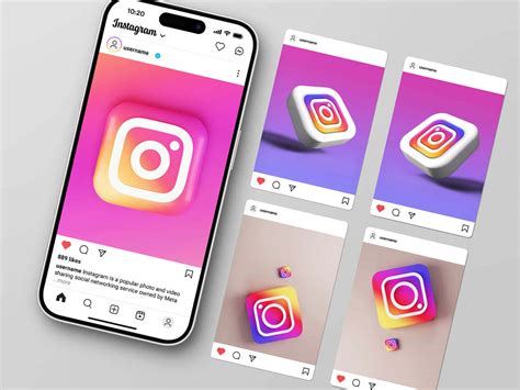 Free Instagram Post Mockup PSD Download – Multiple Instagram Feed ...