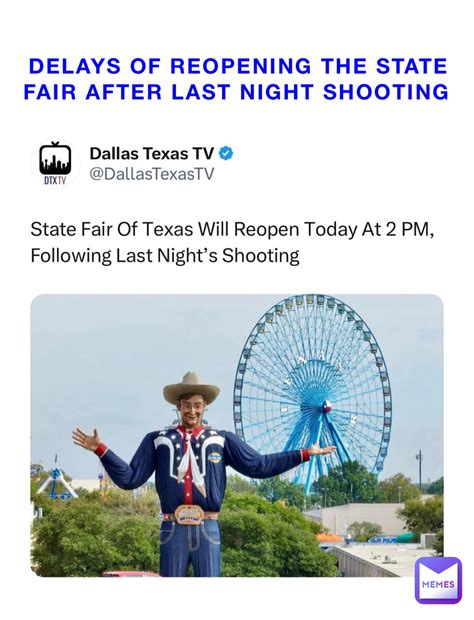 Delays of reopening the State Fair after last night shooting | @Comrade ...