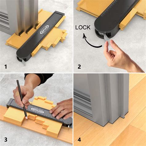 Contour Gauge Profile Tool with Lock, 10 Inch Super Gauge Shape and ...