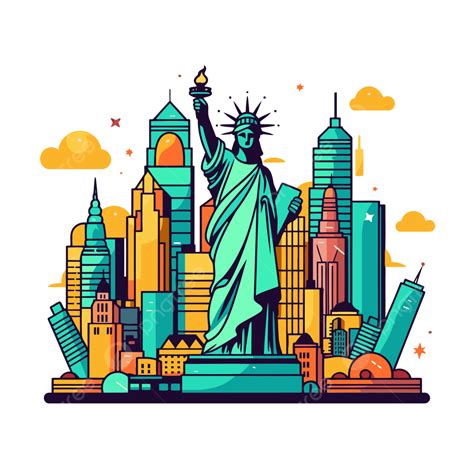 Urban Clipart New York City PNG Image, Vector Illustration Of New York