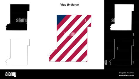 Vigo county map hi-res stock photography and images - Alamy