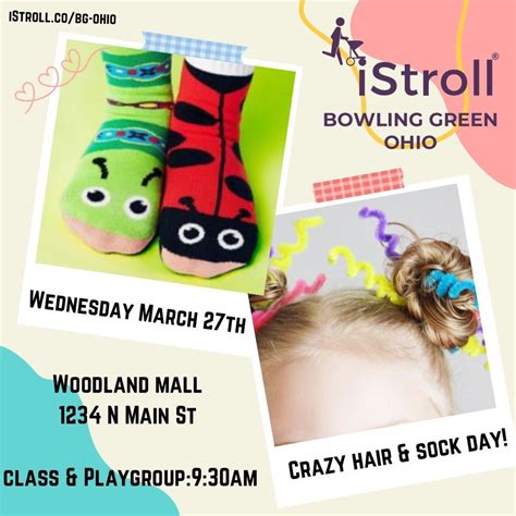 iStroll BG crazy hair & sock day , Woodland Mall 1234 North Main St ...