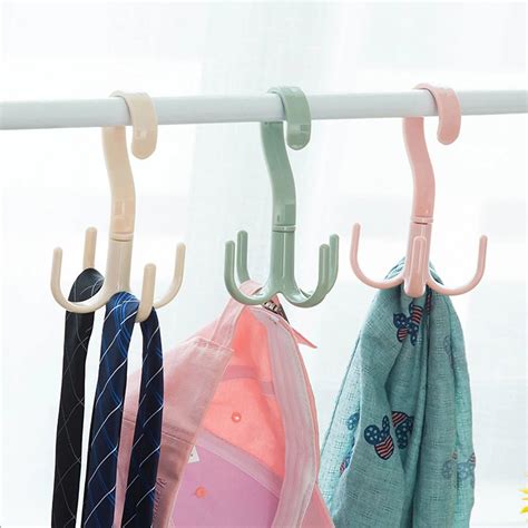 ROLLYWARE® Rotatable Hanger Hooks Multifunctional Plastic Clothes ...