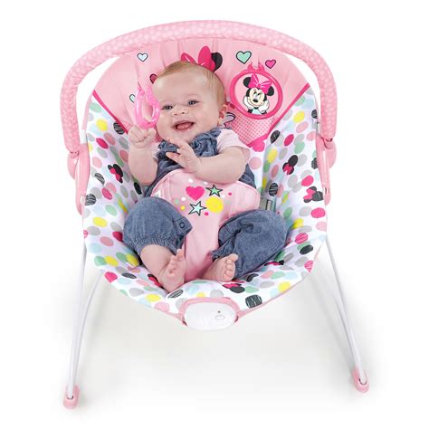 Buy Bright Starts Disney Baby Minnie Mouse Vibrating Baby Bouncer ...