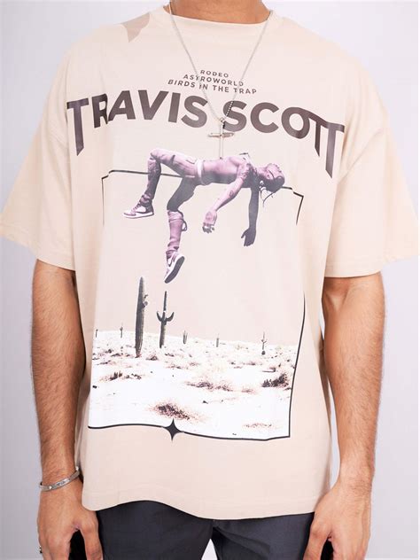 Travish Scott Bird's In the Trap: Burger bae Oversized Tee For Men and ...