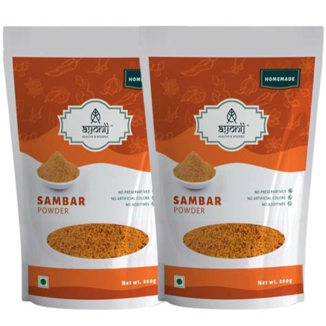 Ayonij Homemade Sambar Powder - 200g (Pack of 2) : Amazon.in: Grocery ...