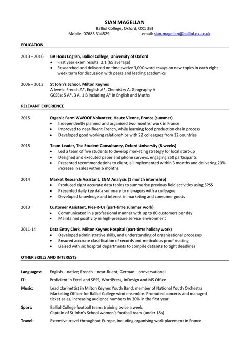 留学文书——CV（二） - 知乎