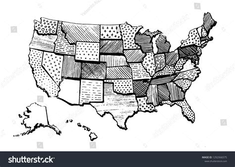 America Map Drawing 的图像结果