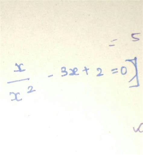Write A={x|x2 - 3x+2=0) in the Roster method Pls don't post irrelevant ...