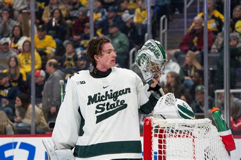 MSU hockey jumps to No. 6 in USCHO rankings, Trey Augustine claims Big ...