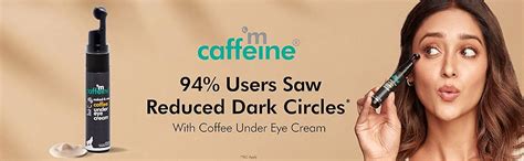 mCaffeine Coffee Under Eye Cream Gel for Dark Circles, Puffiness & Fine ...
