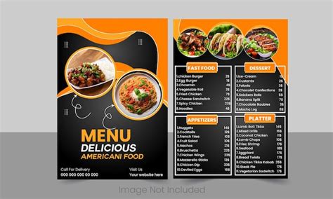 Food Menu Card Design 的图像结果
