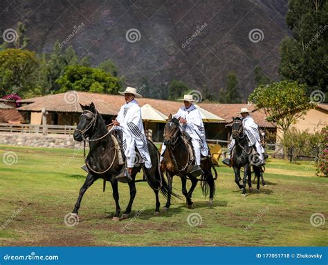 Peruvian Gaucho on Paso Horse in Urubamba, Sacred Valley, Peru ...