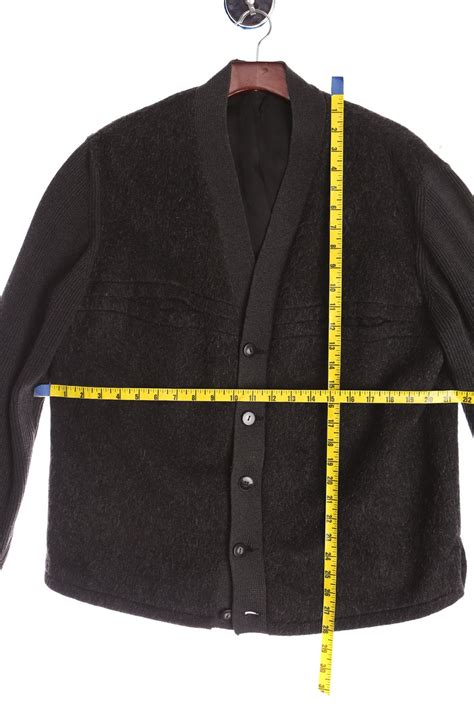 Vintage Men Black Cardigan Sweater - Etsy