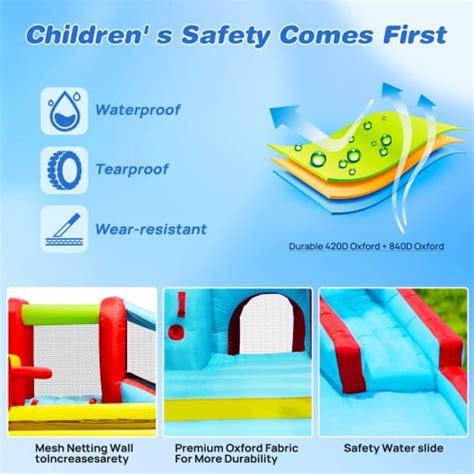 Romicta 7 in1 Inflatable slide water park bouncing house India | Ubuy