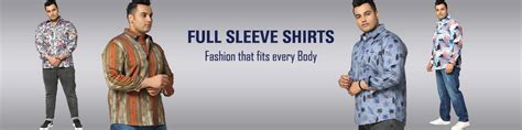 Plus Size Full Sleeves Shirt For Men | Guniaa